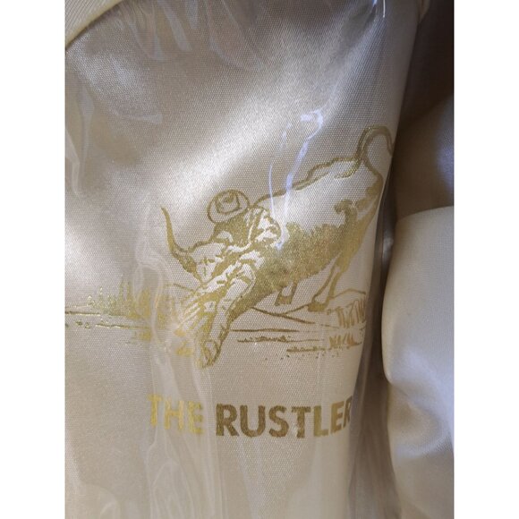 Vtg The Rustler Denim Cowboy Hat X-Large Western Men's Union Made Blue Retro - Picture 7 of 12